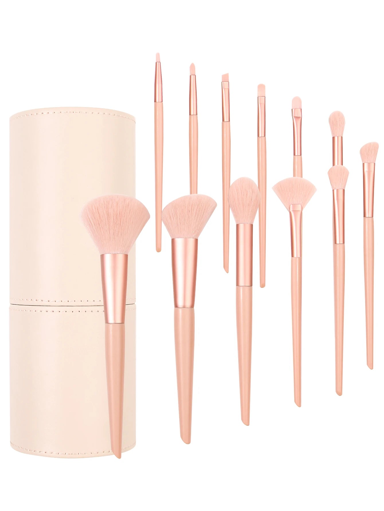 GlowliSoft Trace – Set Rosado de Brochas Multifunción