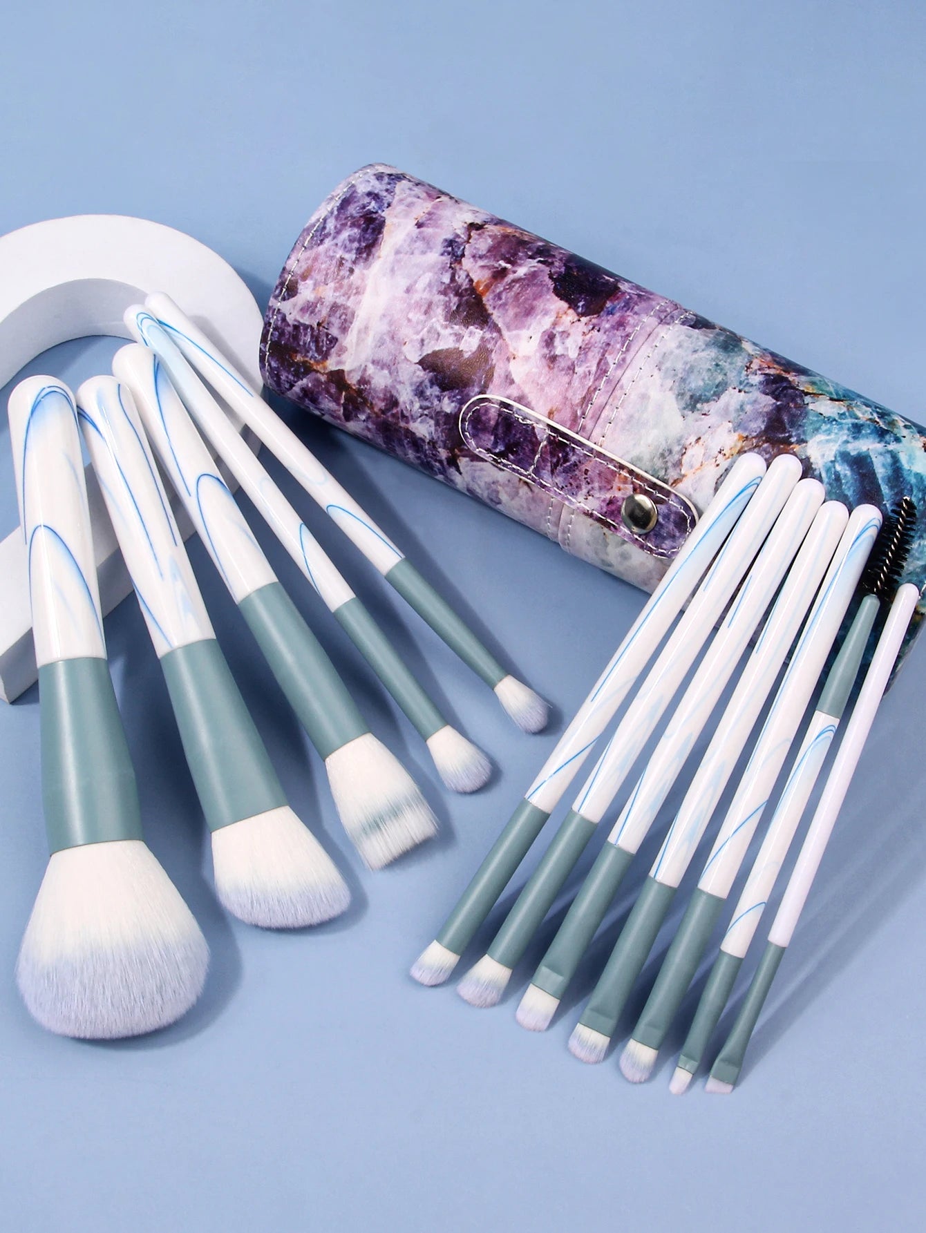 GlowliSoft Trace – Set Rosado de Brochas Multifunción